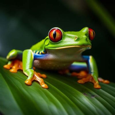  Red-Eyed Tree Frog: A Tiny Jewel That Glows Under Moonlight and Leaps Like a Miniature Superhero!